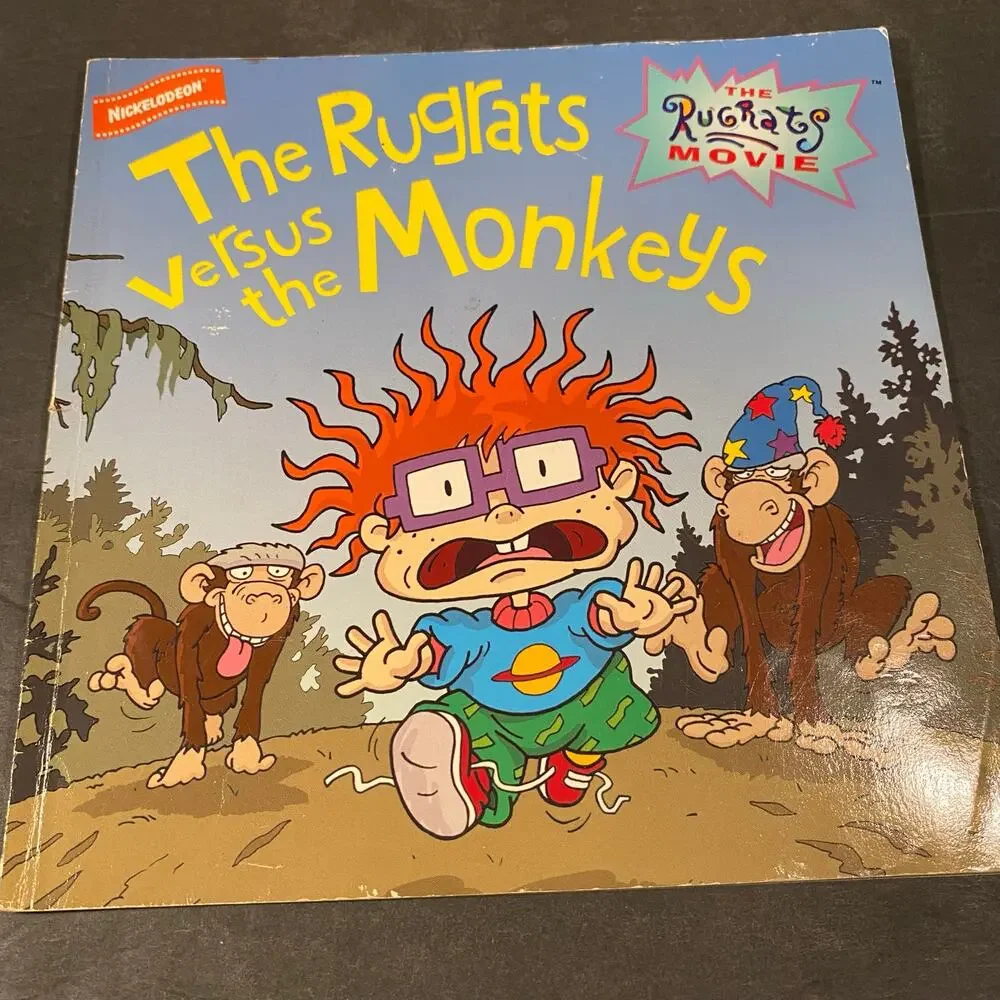 Vintage 90s Nickelodeon Rugrats Lot - VHS, 4 Storybooks & Tommy Figure Bundle